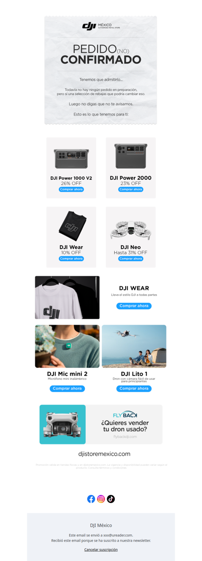 🚨 Terminan hoy: hasta 31% OFF en DJI