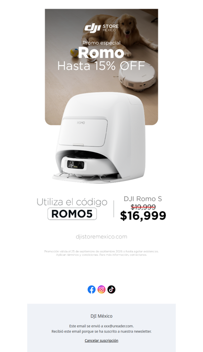 🔥 Descuento sobre descuento: DJI ROMO