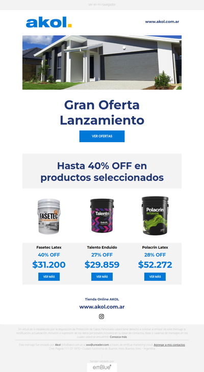 GRAN OFERTA LANZAMIENTO HASTA 40%OFF