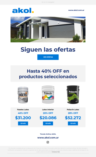 Seguimos con los descuentos! HASTA 40%OFF