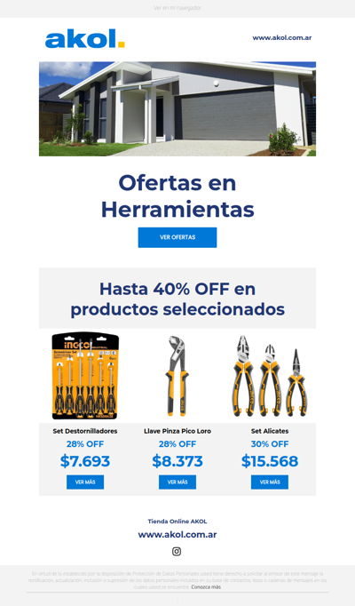 Ofertas en Herramientas y HASTA 40%OFF en productos seleccionados