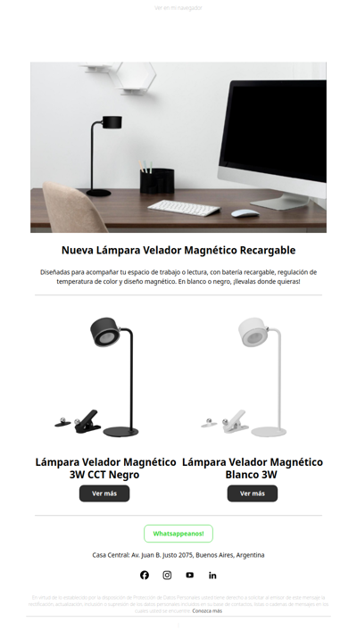 ✨ Iluminá tu escritorio con estilo y practicidad