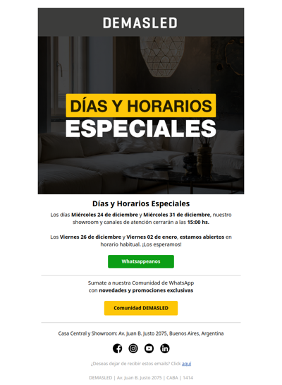📢 Días y Horarios Especiales – Información Importante
