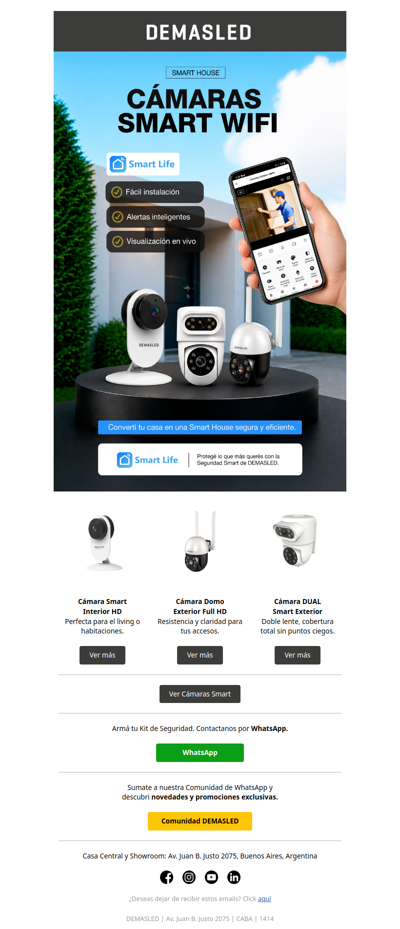🔒 Protegé lo que más querés con la Seguridad Smart de DEMASLED.
