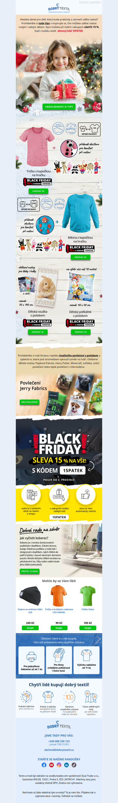 Chcete vědět, co zaručeně rozzáří dětské oči u vánočního stromečku?🎄 + Speciální sleva 15% na celý e-shop💣