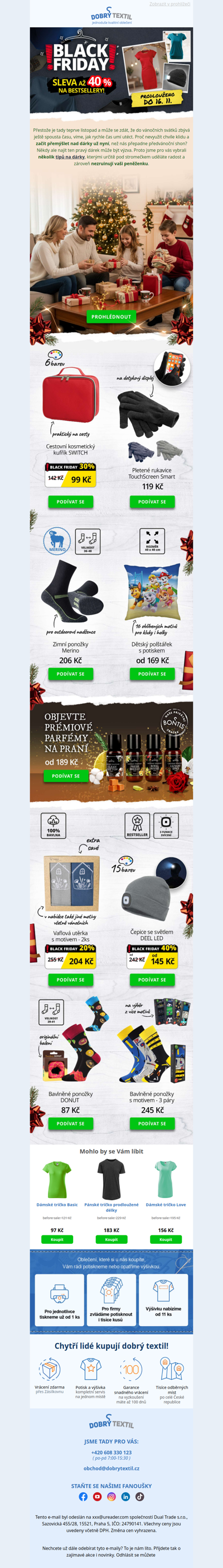 🎁 Black Friday prodloužen + top dárky do 250 Kč, které nezklamou!