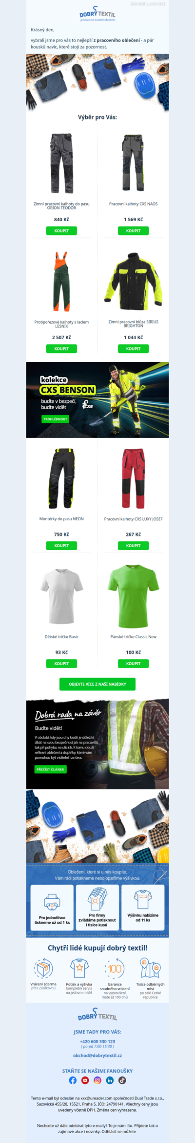 Pohodlné pracovní oblečení na náročné úkoly