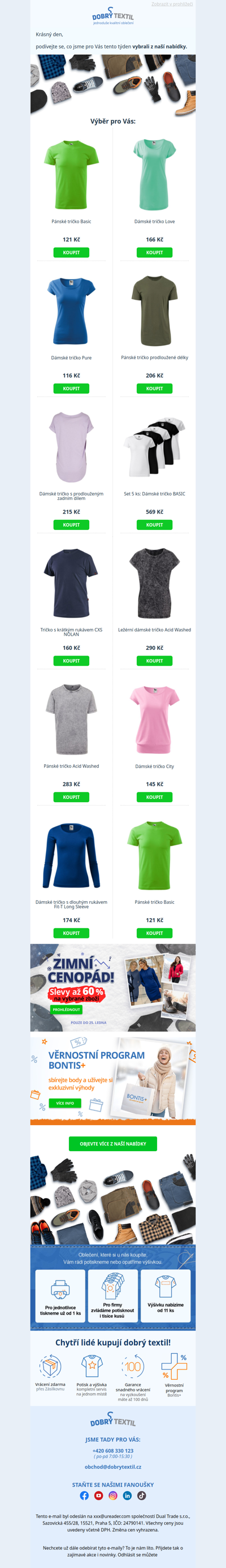 Nabídka našich produktů přímo pro vás