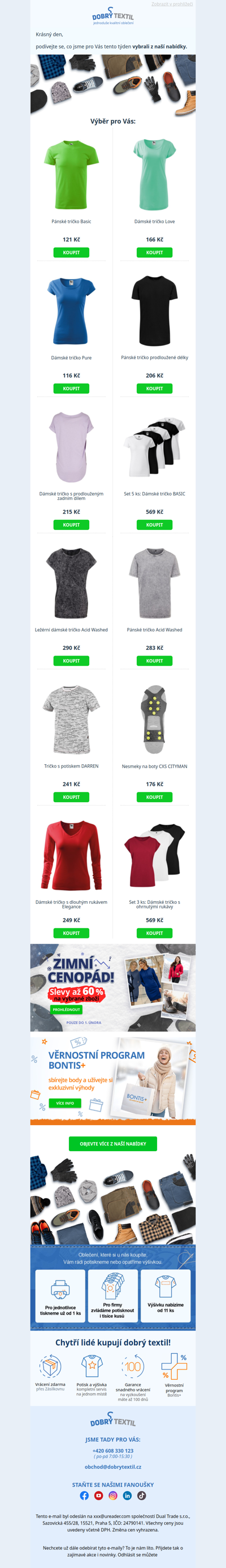 Potřebujete něco na sebe? Vybrali jsme pro vás oblíbené kousky👚👞