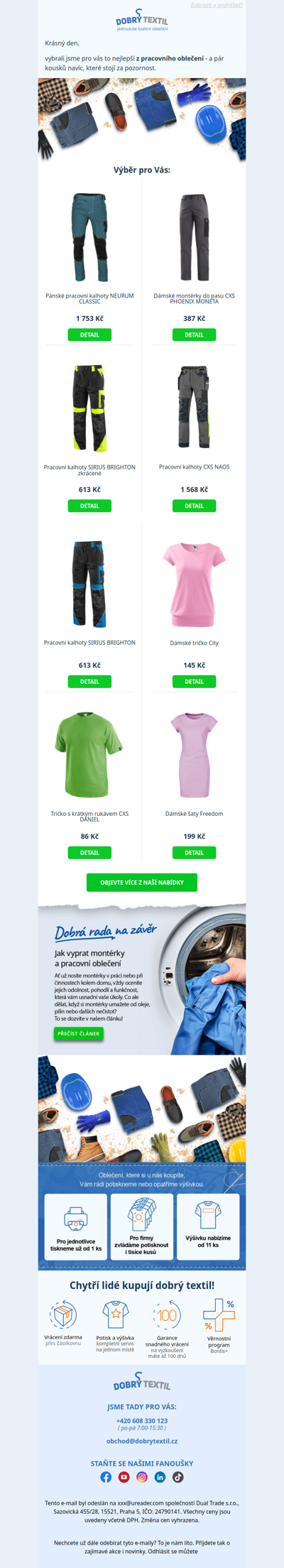 Objevte TOP pracovní oblečení.