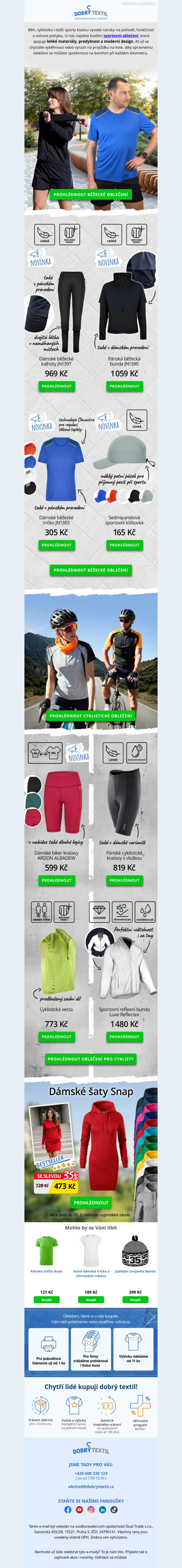 Běh🏃x cyklistika🚴‍♀️? Funkční oblečení pro každý kilometr.