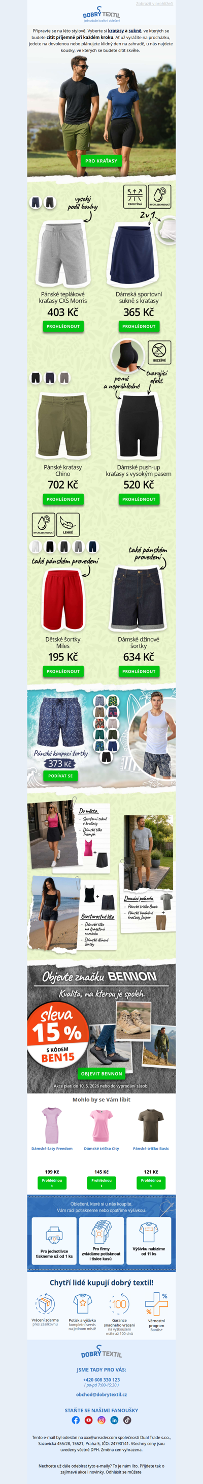 Letní pohodlí začíná tady ⬇️