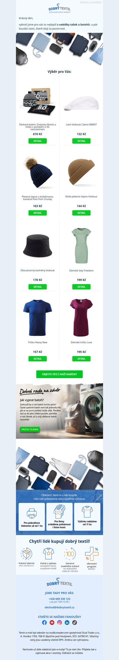 Nabídka našich produktů přímo pro vás