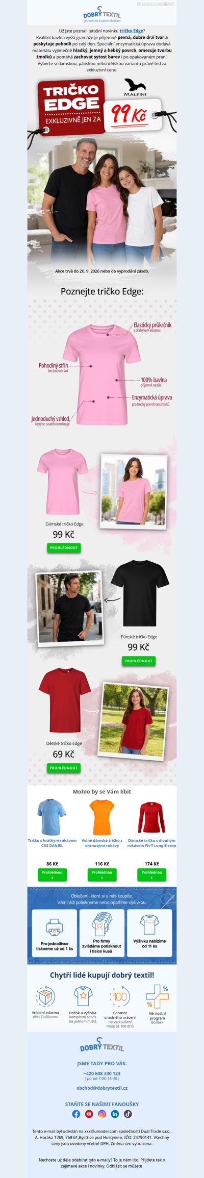 Tričko Edge nyní jen za 99 Kč🔥
