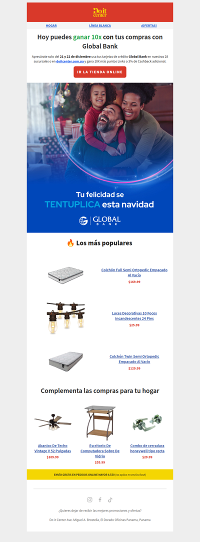 ⏰ ¡Es hoy! Gana 10 veces más en tus compras