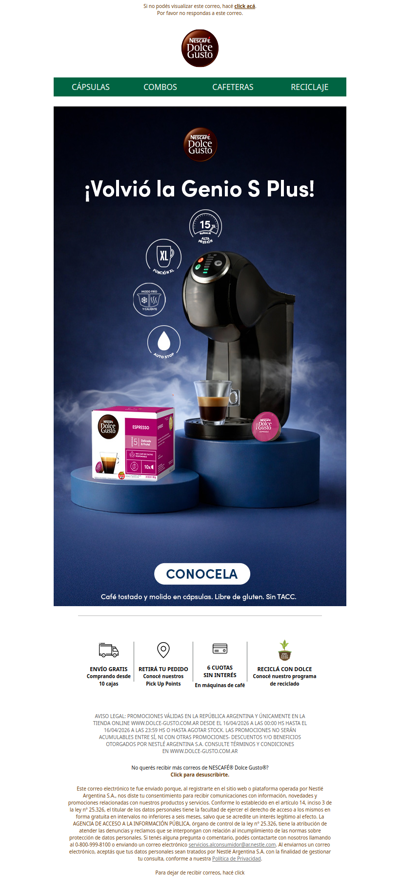 ☕¡Volvió la Genio Plus Negra!