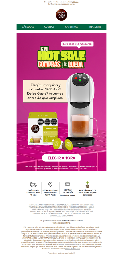 Se viene el HOT SALE 🔥 elegí lo que te vas a llevar