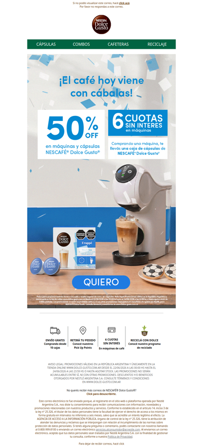 🇦🇷 ¡Ganó Argentina! Celebralo con 50% OFF