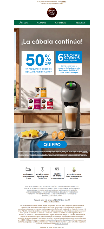 🐐 Hoy cumple el 10 🥳​ Celebralo con 50% OFF