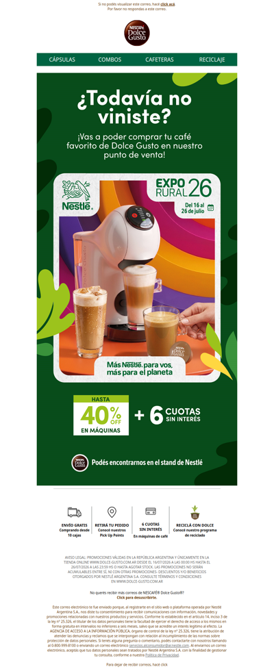 Mañana último día en la Expo Rural 🌱 Hasta 40% OFF en máquinas