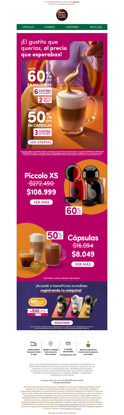 ☕ Dale el gusto a tu café con hasta 60% OFF