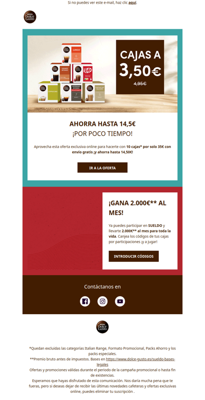 CAJAS a 3,5€ ☕. ¡No dejes escapar esta OFERTAZA!