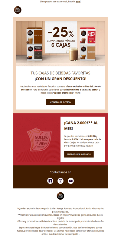 ¡25% de DESCUENTO en cápsulas! 🤩 Por tiempo limitado