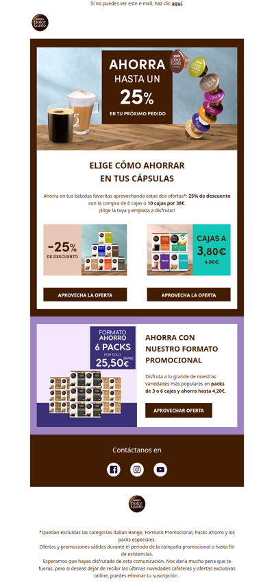 Un gran DESCUENTO en cápsulas te espera 👀