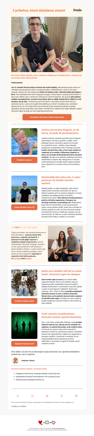 🧡 Norrisovi zlyhalo srdce, ale nádej stále tlčie