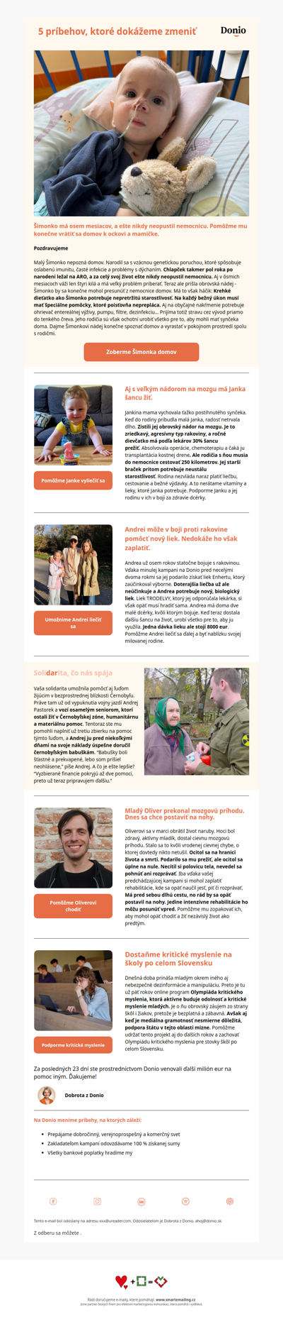 🧡 Má osem mesiacov, a ešte nikdy neopustil nemocnicu