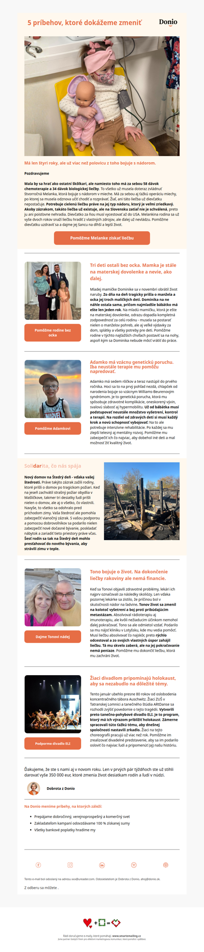 🧡 Má len štyri roky, ale polovicu z toho bojuje s rakovinou