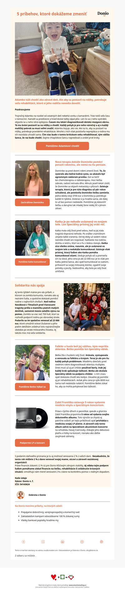 Adamko s obrnou túži chodiť ako iné deti 🧡