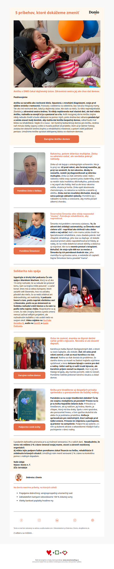 Nechcenú Aničku s DMO čakal dojčenský ústav