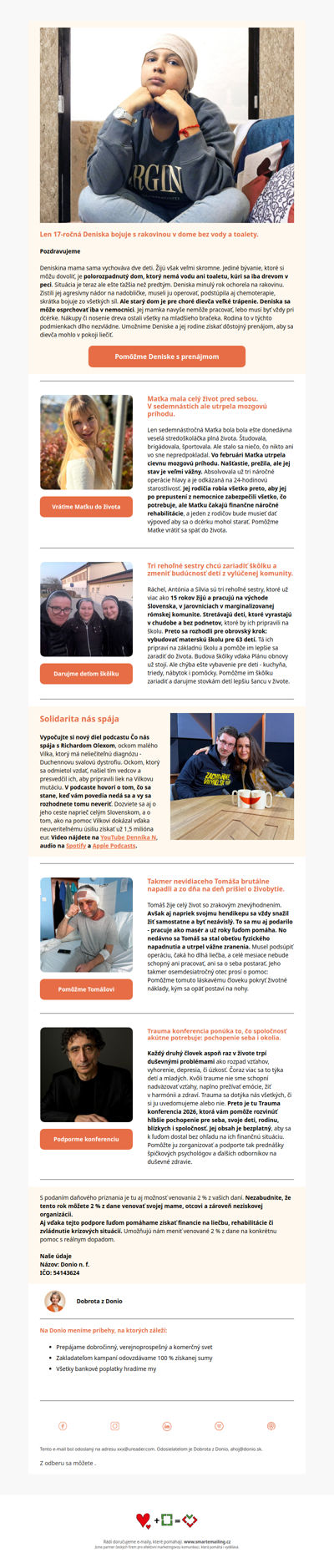 Deniska má len 17 rokov, ale už bojuje s rakovinou