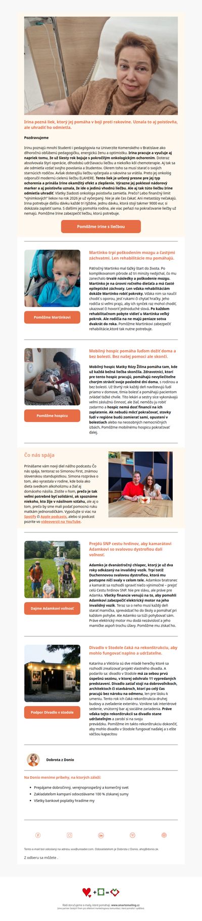 Irina potrebuje liečbu na rakovinu 🧡