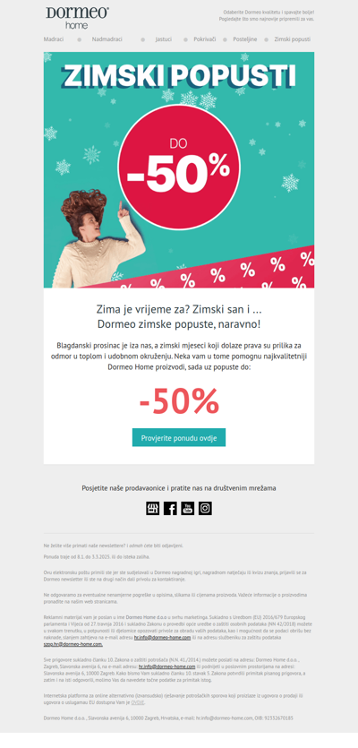 ❄️ Počeli su zimski popusti do -50%