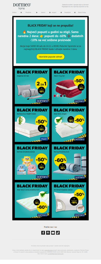 BLACK FRIDAY popusti do -60% + DODATNIH -10% na SVE