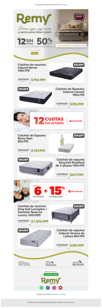 ⌛ ¡Último día con envío GRATIS, 50% OFF y 12 cuotas en Remy!
