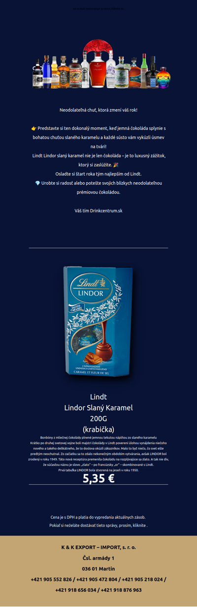 🛒 Luxusná čokoláda Lindt čaká len na vás – objavte ju dnes!