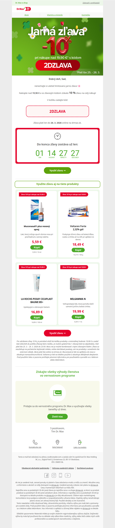 Pozor, letí jarná zľava! 🦋