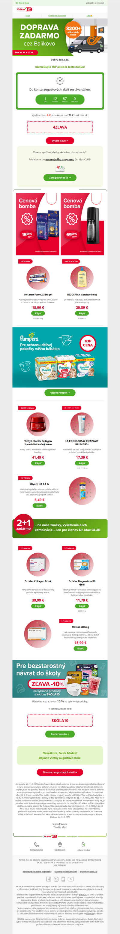 Sad, nezmeškajte TOP akcie mesiaca