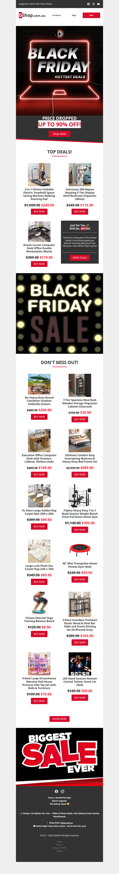 It’s ON. Black Friday starts NOW 🖤