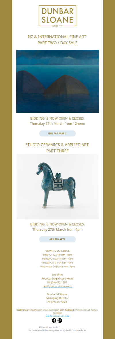 Fine Art - Part II / Applied Art & Studio Ceramics - Catalogue Online