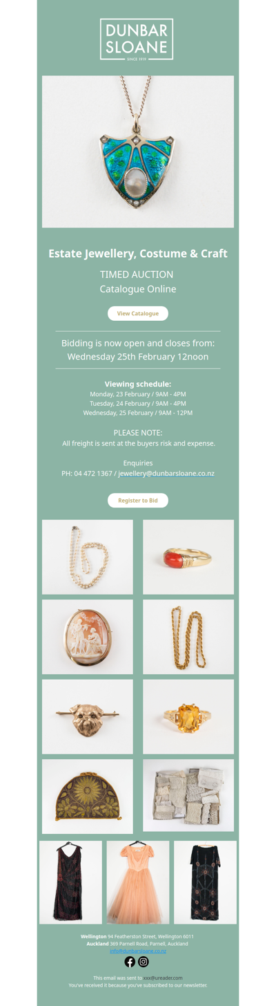 Estate Jewellery, Costume & Craft