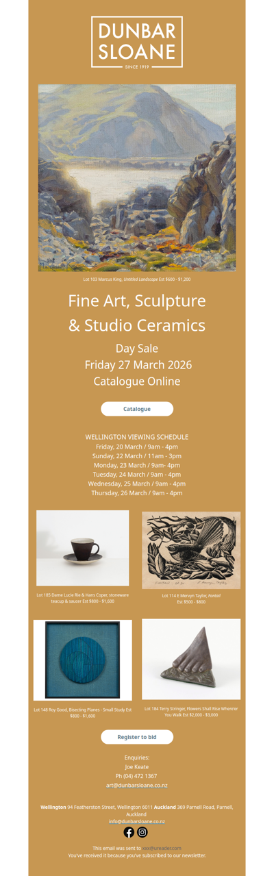 Fine & Applied Arts - Day Sale