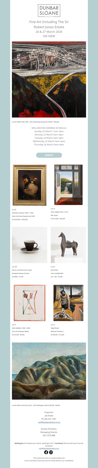 Fine Art Including Sir Robert Jones Estate