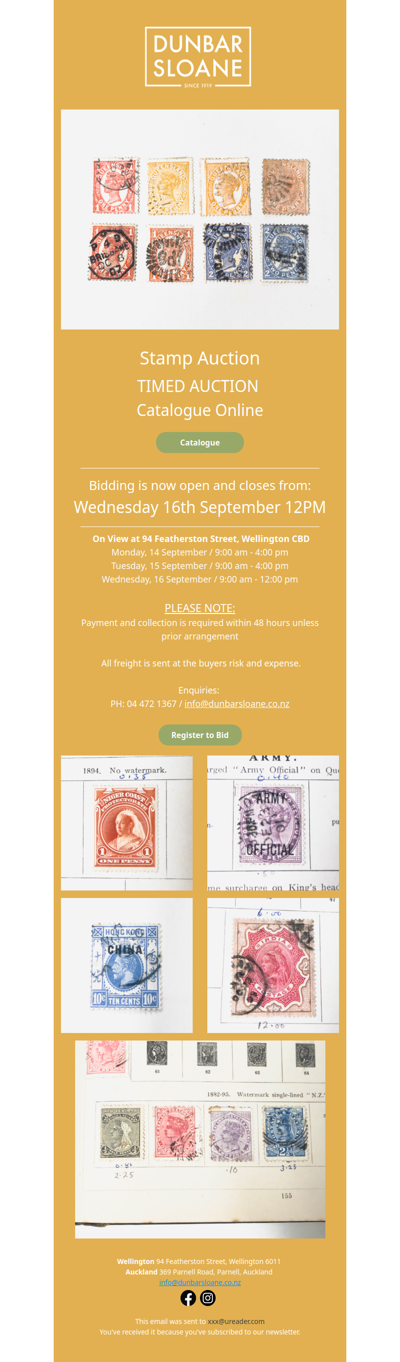 Stamp Auction