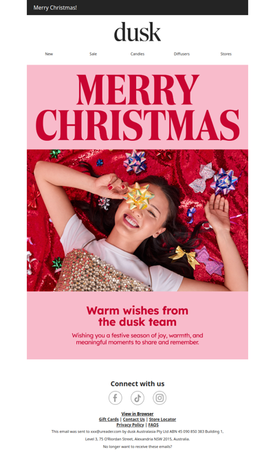 A little Christmas note from us ✨