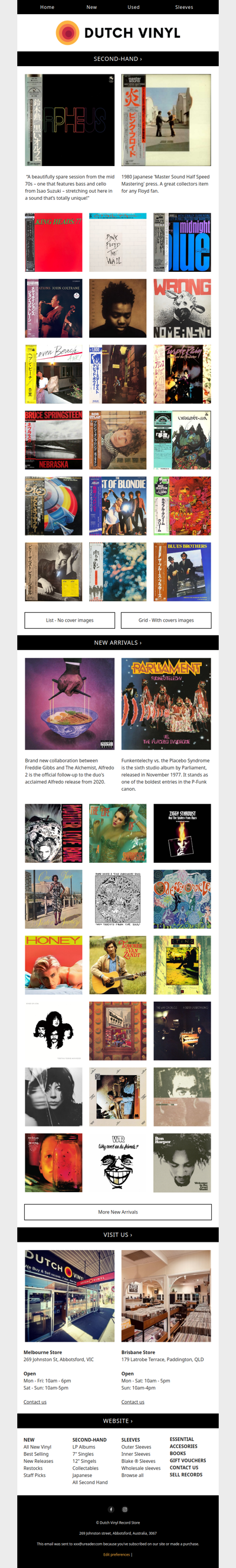 🔥 From Japan: Blind Mice, Prince, Talking Heads, E.L.O., Bowie, Dylan, Cream