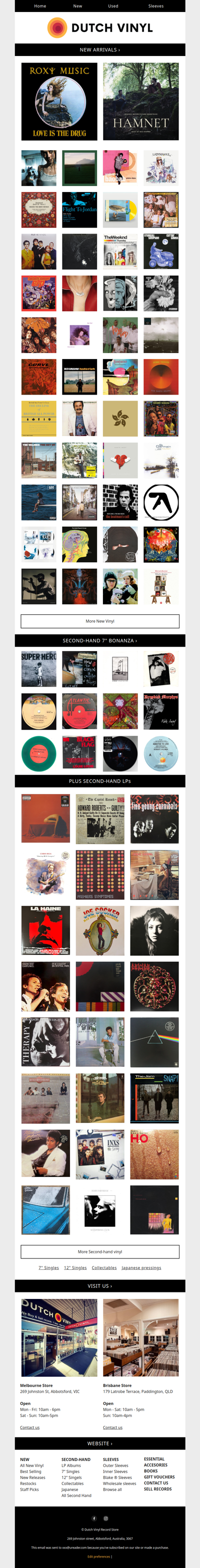 🔥 New and Restocked – Our best ever? Roxy Music, Hater, Delines, Brand Nubian, Robin Trower, Hawkweed, Sturgil Simpson, Moroder